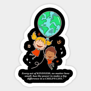 ThanksGiving - Kindness - Help the little angel - Children Sticker